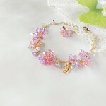 紫陽花ブレスレット　うつろい色
