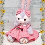 いちごリボンのギンガムワンピース＆リボンゴム(ステラルーSサイズ用コスチューム)