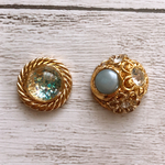 ボタンアクセサリー(ピアス・イヤリング)