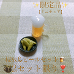 【限定品】枝豆&ビールセット🍺ミニチュア