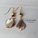 シェル×さざれgold＊ピアス