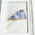●cs●紫陽花◎紫陽花いっぱいバレッタ●三角●