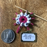 B026312濃ピンク白川オリジン段数カウンター 棒針日本サイズ0号(2.1mm)まで対応 ゆとり無し スパイラル編みも♥ 
