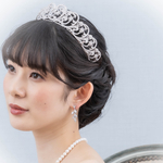 ◇ティアラ◇【czt】スペンサーティアラ　レプリカ　ダイアナ妃　ウェディング　ブライダル