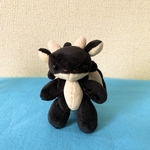 手のりドラゴンのぬいぐるみ（ブラック）