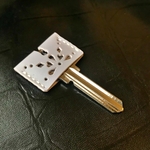 本革キーカバー　ラベンダー