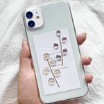 透明なお花のiPhoneケース