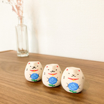 コロコロねこ　紫陽花　白色