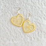 再販＊在庫分のみ　押しフルーツ♡ハートレモンのピアス/イヤリング