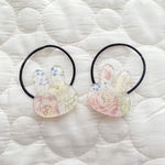 うさぎさんぷっくりレジンヘアゴム