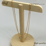 送料無料◇ 14kgf あずきチェーンネックレス 38cm