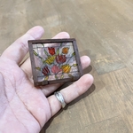 完成品送料無料　ミニチュアステンドグラスチューリップ