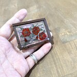 完成品送料無料　ミニチュアステンドグラス薔薇