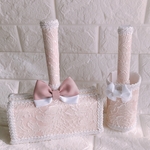 カーペットクリーナー＊コロコロ＊刺繍レース柄＊ピンク