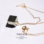 Deep Blue Collectionパイライト鉱物原石 14kgf ネックレス(ペンダント）【一点もの】ハンドメイド天然石アクセサリー