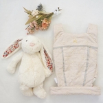 イニシャル刺繍可能▷◁エルゴ風ドールキャリア　C/#くすみぴんく