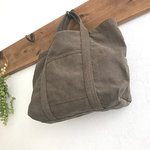 9色展開⭐︎A4ファイルも入る☆ウォッシャブルトートバック♡ヴィンテージ 帆布