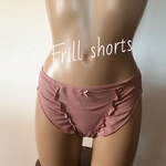 柔らかニットのふんどしパンツ❤︎フリルショーツ❤︎グレイッシュピンク（完売）／ネイビー／生成り