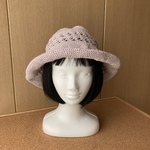 コットン和紙の軽やかな帽子