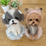 【送料無料】羊毛フェルト シーズー♡ヨークシャーテリア♡