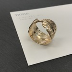 真鍮 / ハワジュ フェザー デザインリング 