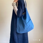 ワンショルダー＊くったりバッグ＊リネン