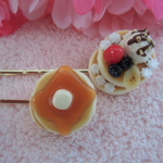 パンケーキのヘアピン♡2本セット♡6cmG