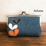 ご依頼品◇ハート×デニム◇親子がま口財布