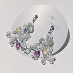 天然石シャワーピアス＆イヤリング【colorful shower stone pierce & earring】