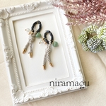 再販＊チェーンフープとロープタッセルのピアス