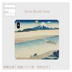 葛飾北斎　『富嶽三十六景　武州玉川』　スマホケース　手帳型帯なし　(iPhone・Android対応）【名画　絵画　アート】【受注生産】
