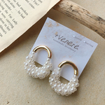 [再販] ハンドメイド ピアス import パールピアス 春ピアス new