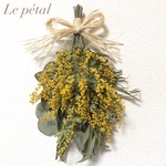 ミモザ＆ユーカリ＊ドライフラワースワッグ