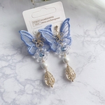 gomesu  FOREST blue ピアス/イヤリング