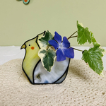 【受注制作】　オカメインコのフラワーベース