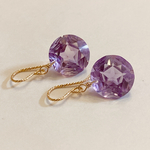 D様ご予約品☆アメジストの一粒ピアス