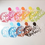 【素材】クラフトパンチ＊Happy Birthday ①