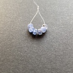 【6粒】ナチュラルブルーサファイア ボタンカット4×2〜2.5mm /sf2-5
