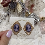 #2889 ヴィンテージライクなカメオピアス/イヤリング