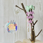 【ピンク】藤のヘアクリップ