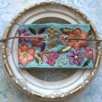 【再販】インド刺繍 リボン ポニーフック ラップリボン