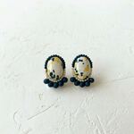 FC import cabochon YE ear cuff (NO.3870)