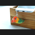 コザクラインコのイヤホンピアス