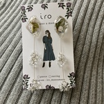 【web限定】氷の中のお花 イヤリング
