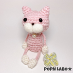 【専用ページ】よつばと一緒の可愛い薄ピンクねこぴ【キーホルダー可】