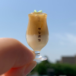 ミルクたっぷり2層のアイスカフェラテ🥛