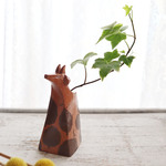 牛の一輪挿し 『forest』陶器 花器 置物 新作 一点物！