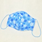 立体マスク L（雪の結晶：ブルー）