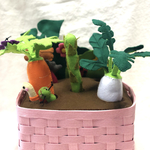 知育玩具「フェルト野菜畑」