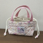 再２♡ 洗える！保冷お弁当用バッグ　幼児・子供用サイズ　女の子用　ユニコーン柄　ゆめかわ　ピンク